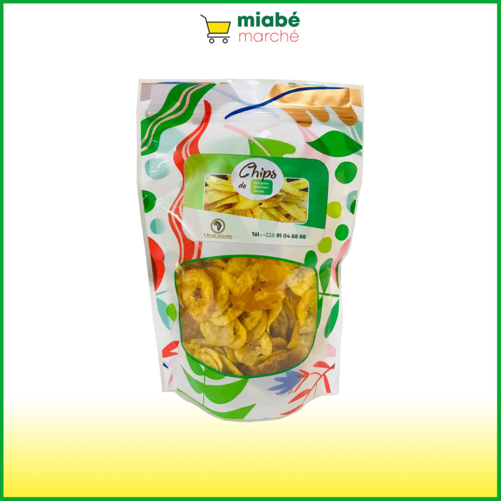 Chips de banane plantain verte