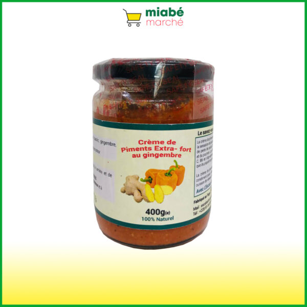 Crème de Piments Extra-fort au gingembre